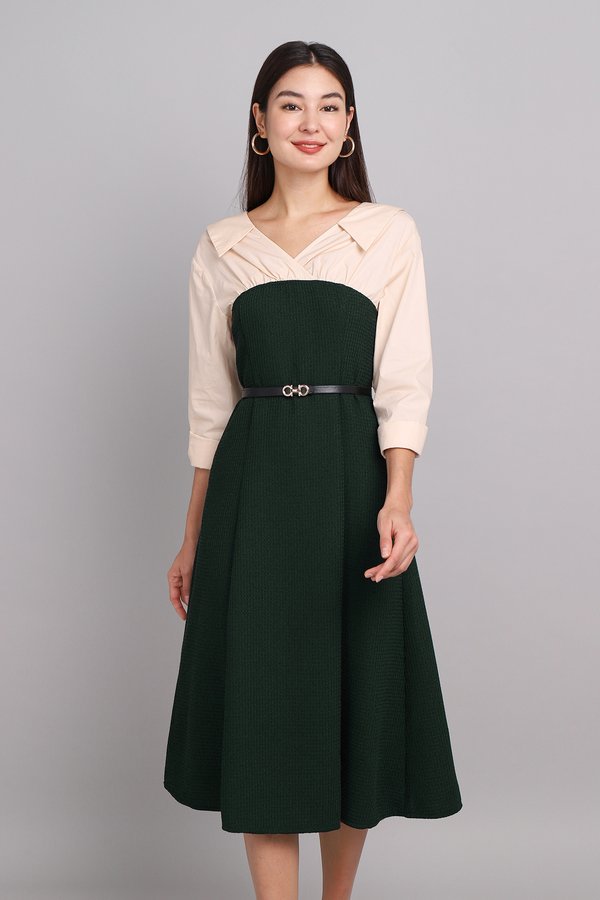 Carrie Dress In Blush Forest