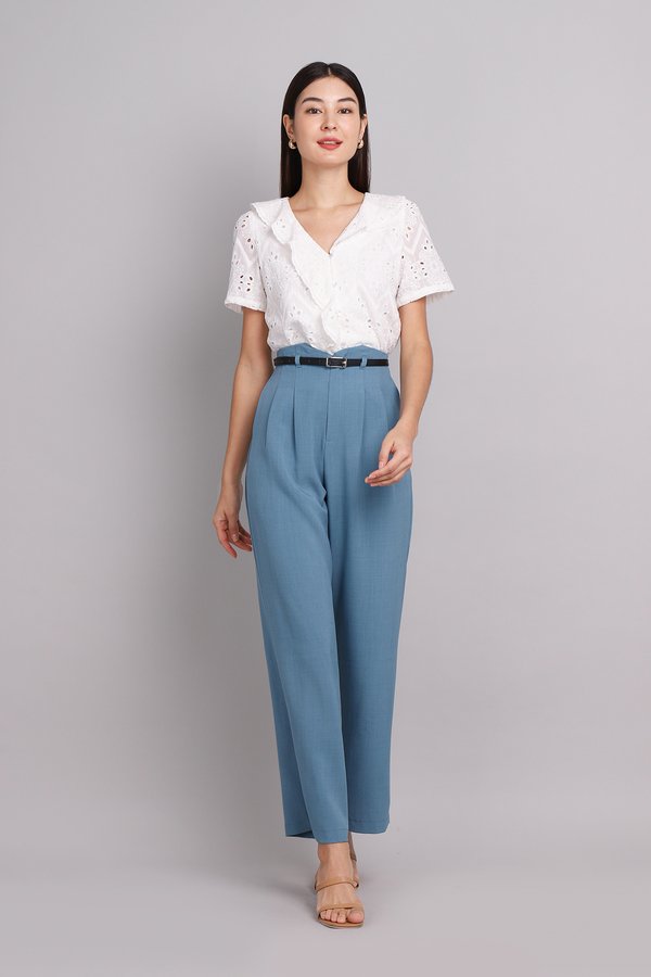 Finley Pants In Muted Blue
