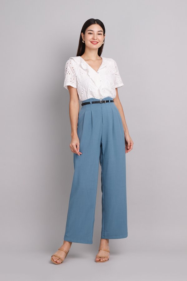 Finley Pants In Muted Blue