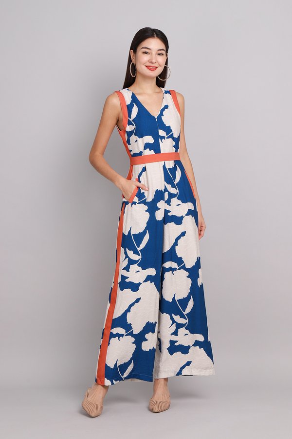 [Backorder] Miami Romper In Blue Florals