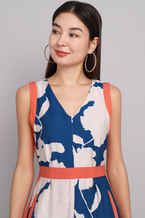 [Backorder] Miami Romper In Blue Florals