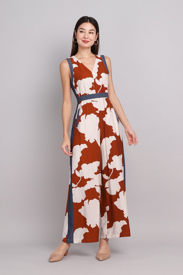 Miami Romper In Sienna Florals