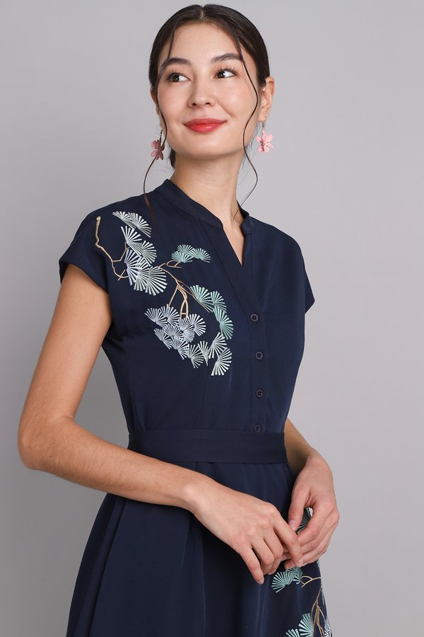 [Backorder] Liberty Dress In Navy Blue