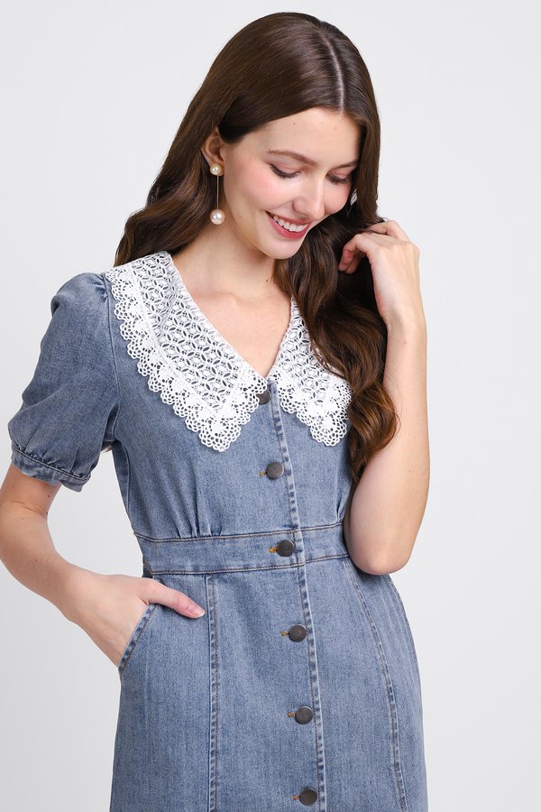 Marie Dress In Vintage Wash