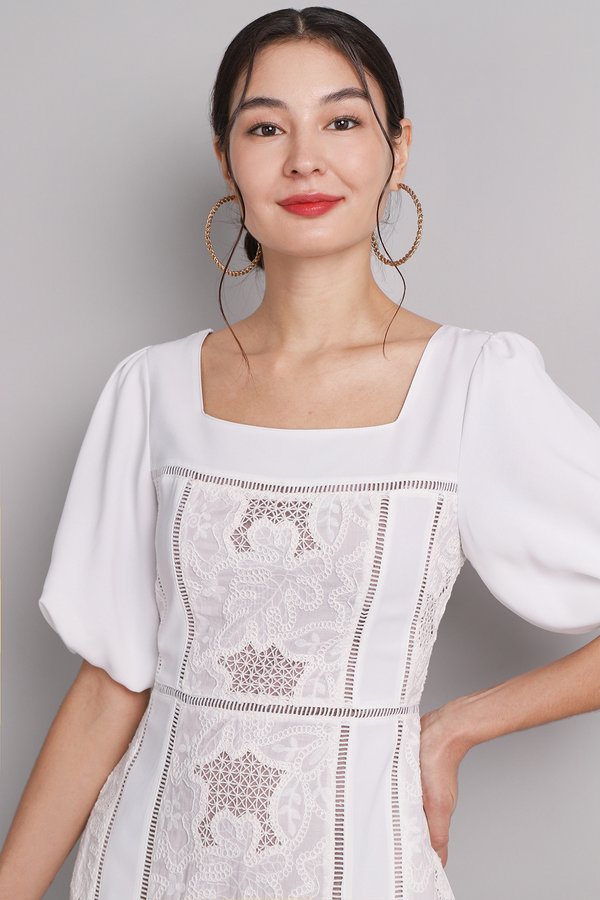 Angelica Dress In Classic White