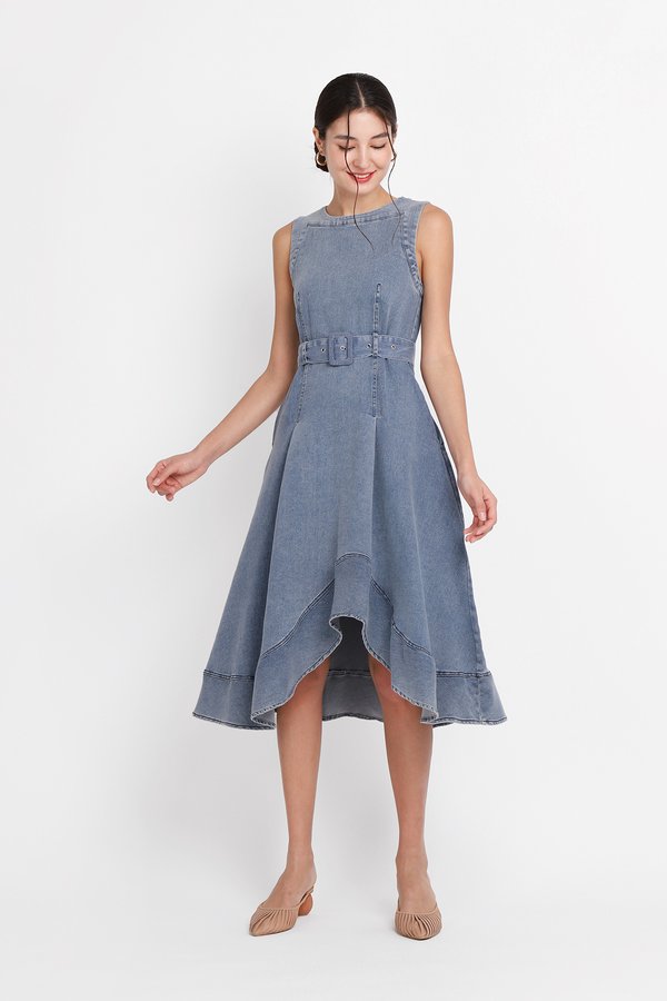 Faye Dress In Vintage Wash