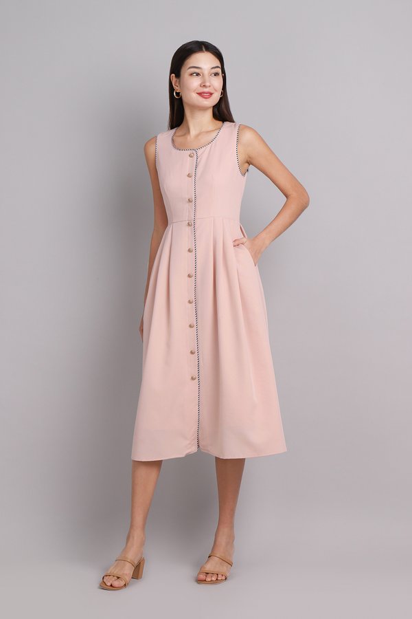 Sonnet Dress In Blush Pink