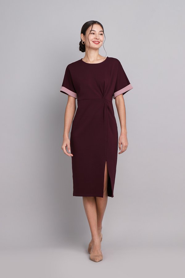 Bella Dress In Merlot