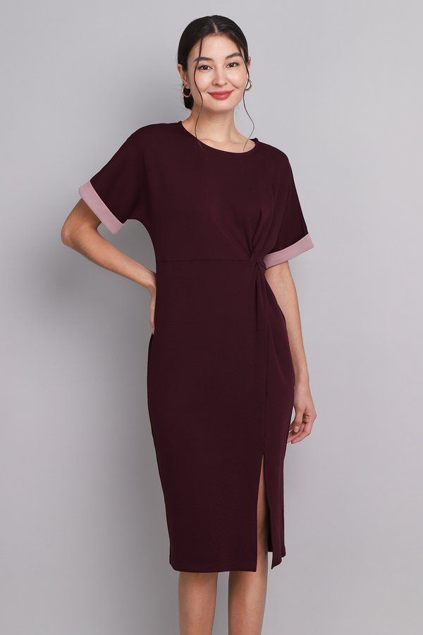 Bella Dress In Merlot