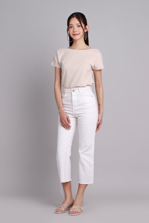 Hummingbird Top In Light Taupe