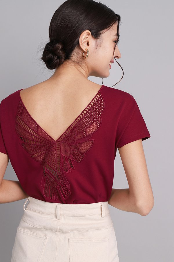Hummingbird Top In Wine