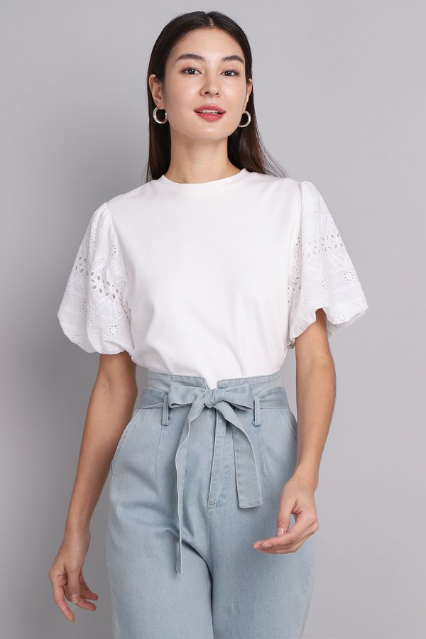 Marissa Top In Classic White
