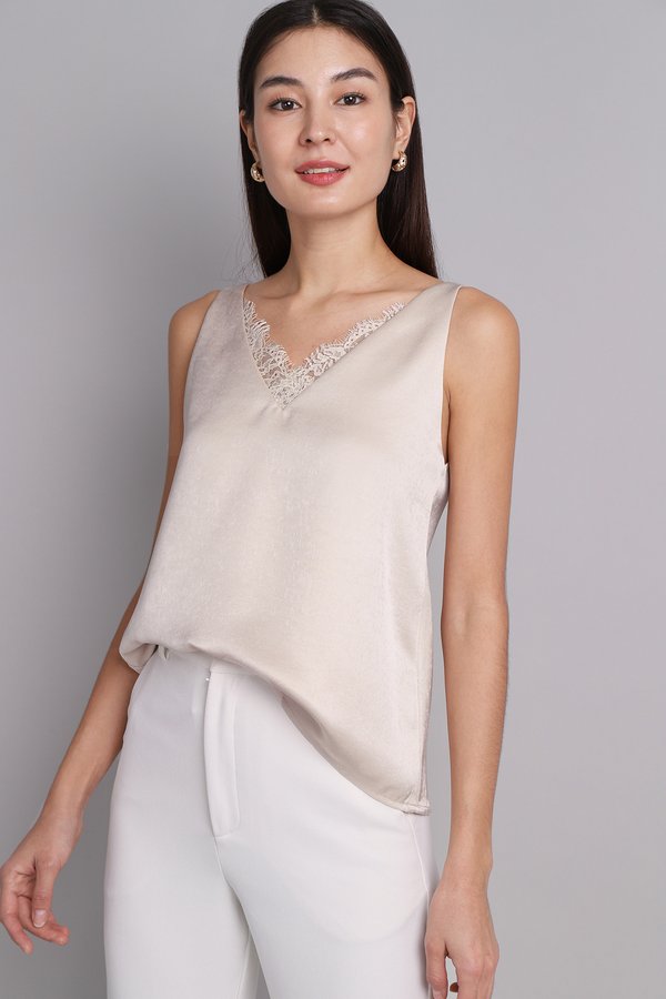 [Backorder] Amelie Top In Champagne