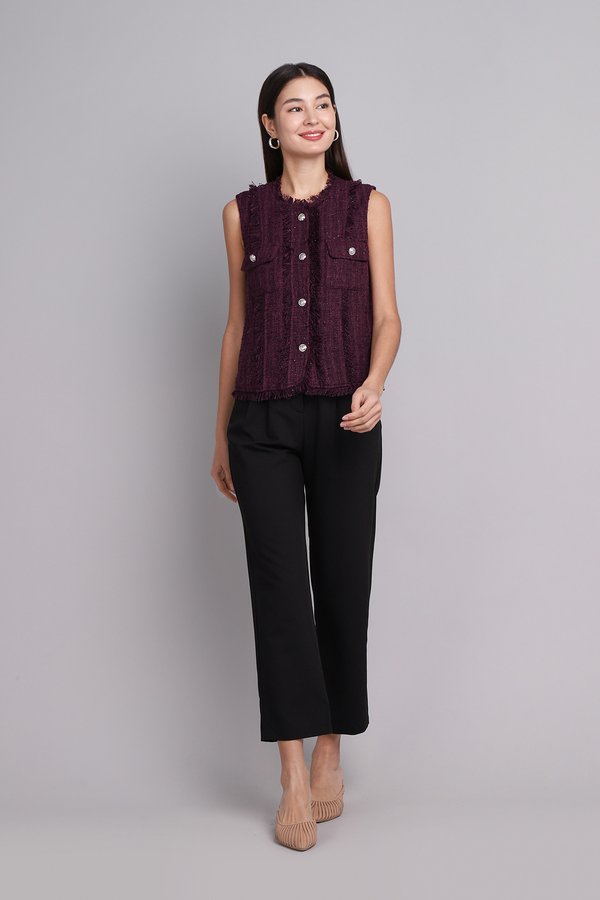 Divine Top In Burgundy