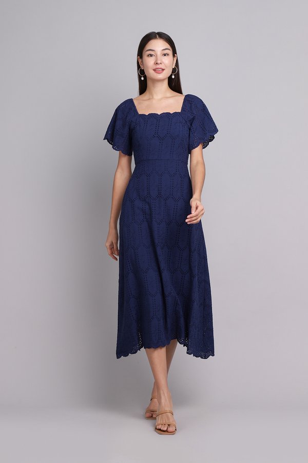 Judy Dress In Navy Blue