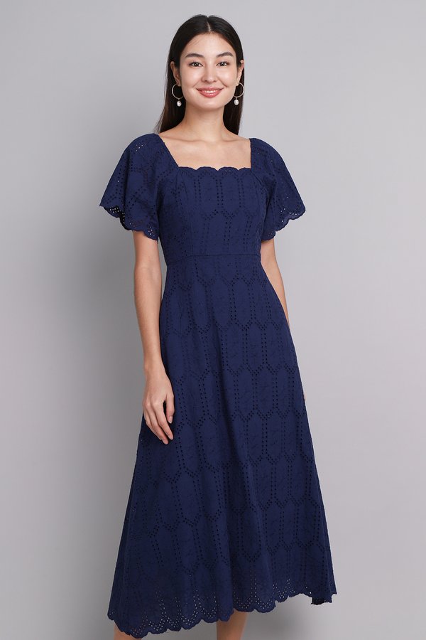 Judy Dress In Navy Blue
