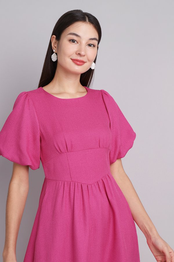 Esthera Dress In Hot Pink