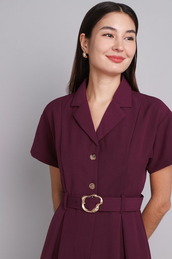 Juniper Romper In Wine