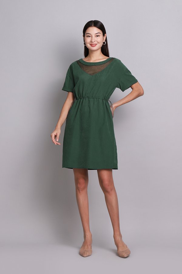 Lyndsey Dress In Muted Green