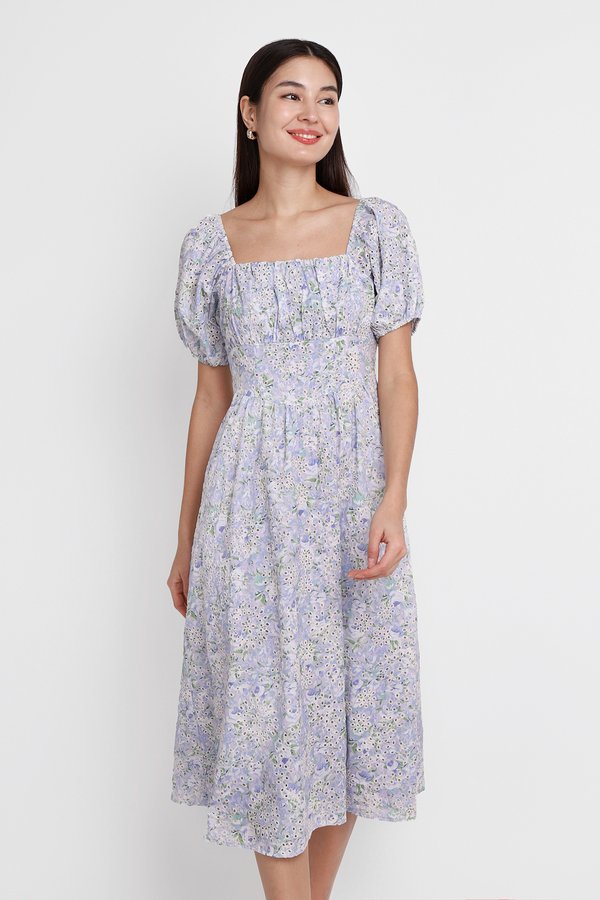 Anthea Dress In Lavender Florals