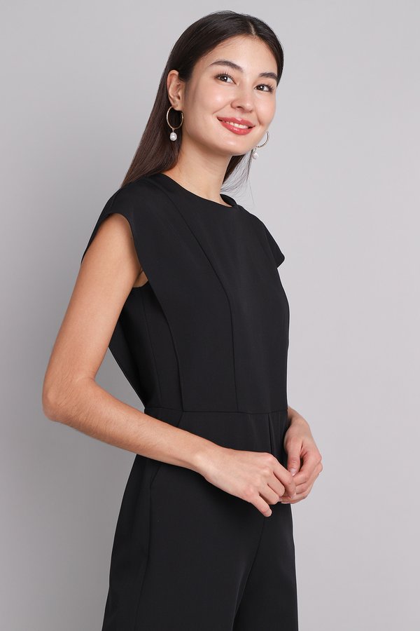 Clementine Romper In Classic Black