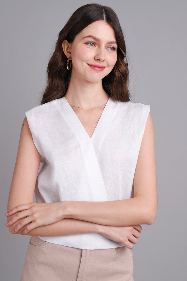 Elaina Top In Classic White