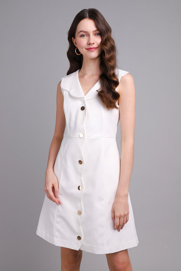 Rafaela Dress In Classic White