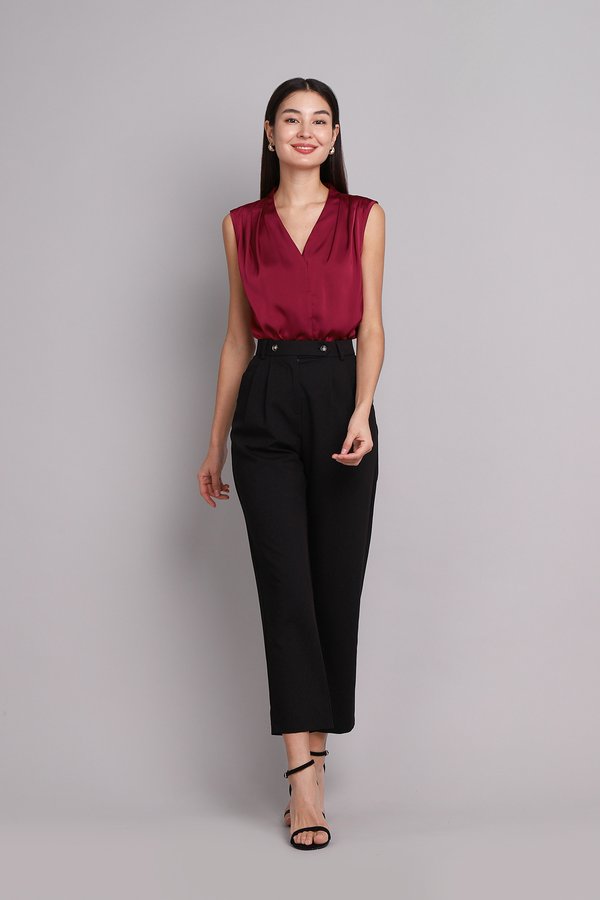 Maisie Top In Wine