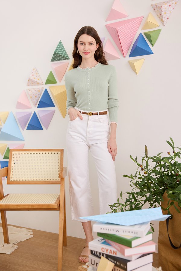 Sadie Top In Sage