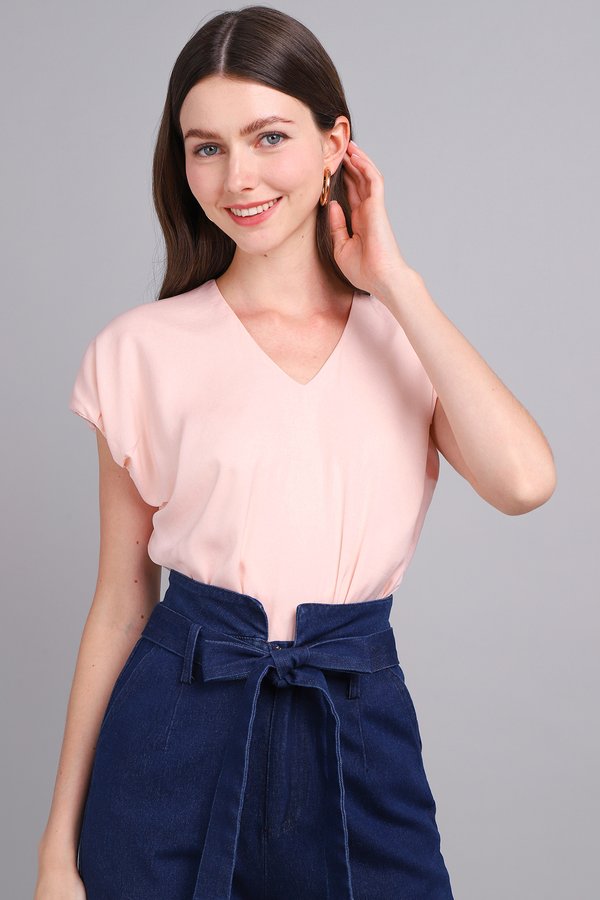 Dove Top In Peach Pink