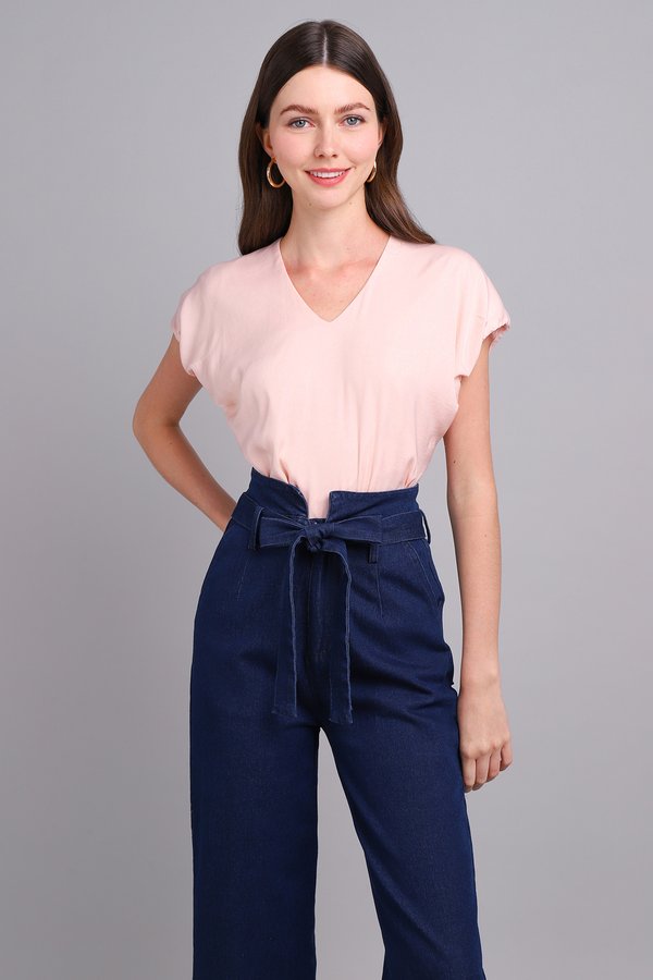 Dove Top In Peach Pink