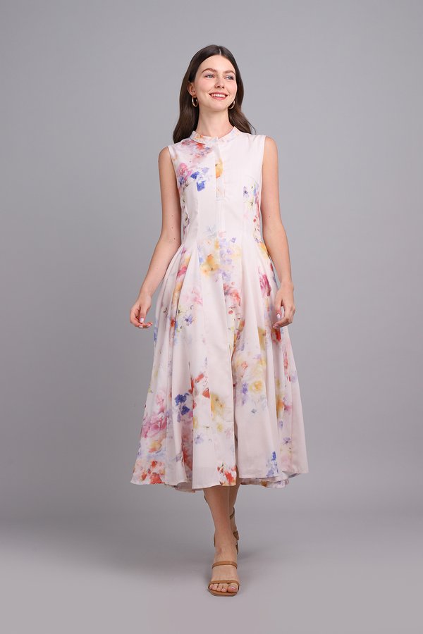 Wisteria Dress In Spring Blossoms