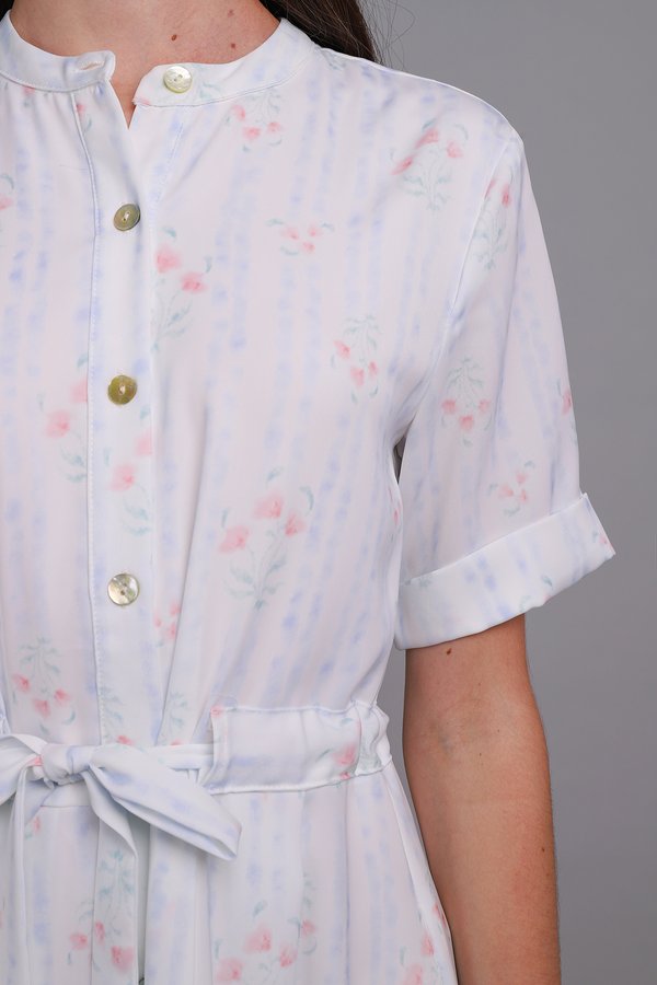 Autumn Dress In Sky Florals