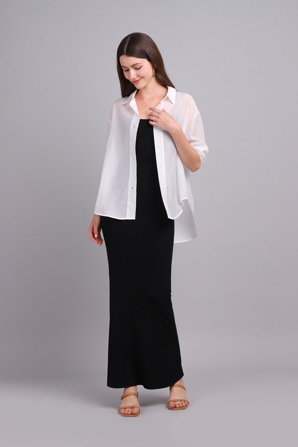 [Backorder] Cyrus Top In Sheer White