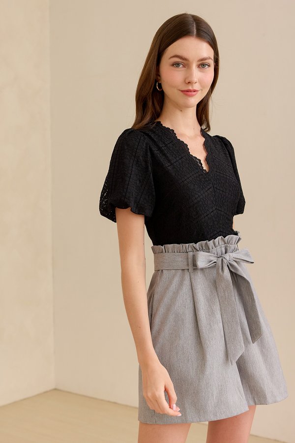 Celene Romper In Heather Grey