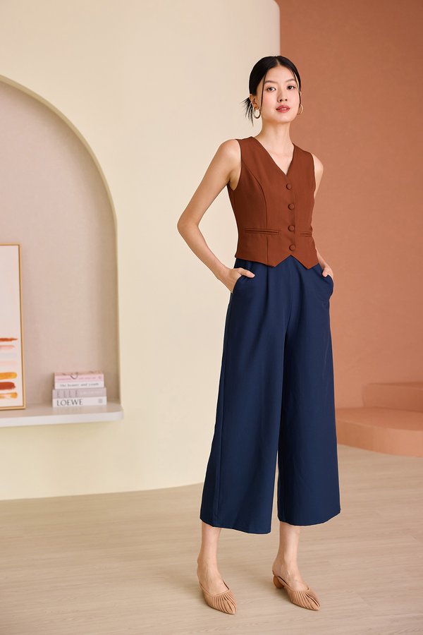 Alexandra Romper In Rust Blue