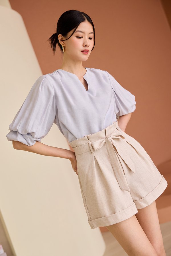 Grand Gestures Top In Textured Lavender