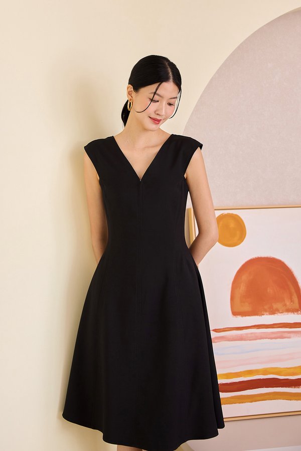 [Preorder] Deborah Dress In Classic Black