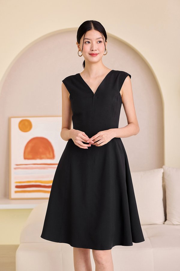 [Preorder] Deborah Dress In Classic Black