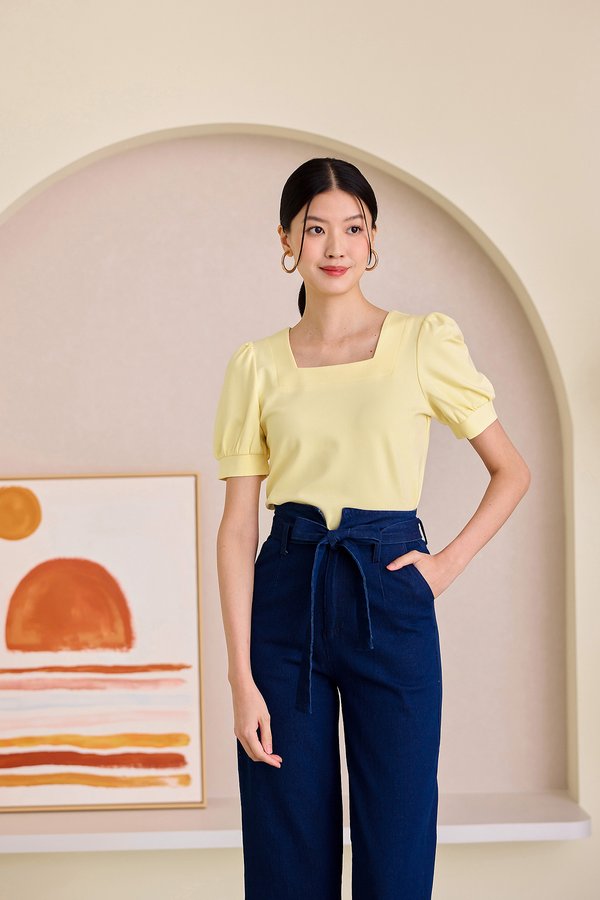 [Backorder] Montana Top In Daffodil Yellow