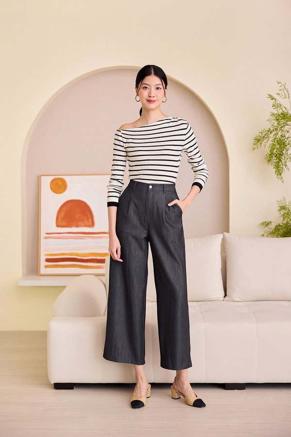Nico Pants In Charcoal Grey Wash