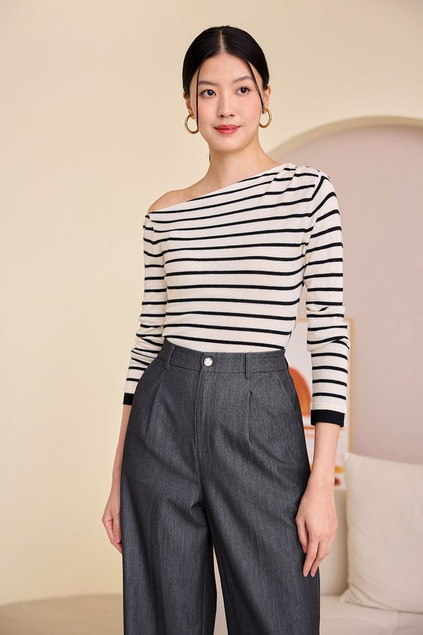 Nico Pants In Charcoal Grey Wash
