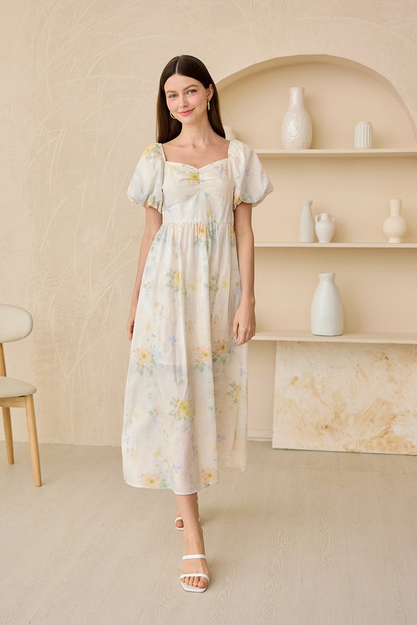 Kindra Dress In Gardenia Prints