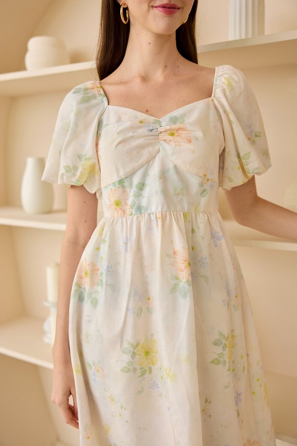 Lark Dress In Gardenia Prints