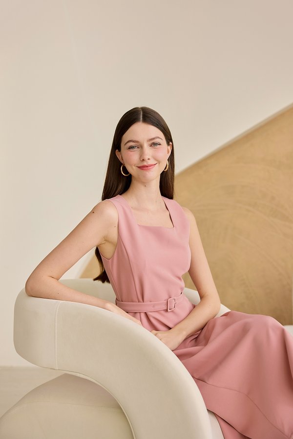 Esta Dress In Rose Pink