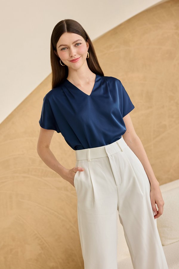 Vivian Top In Midnight Blue