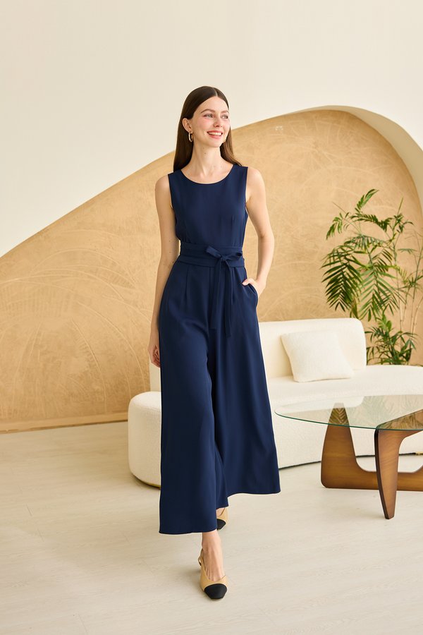 Cape Town Romper In Navy Blue