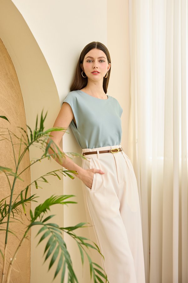 Devon Top In Ice Blue