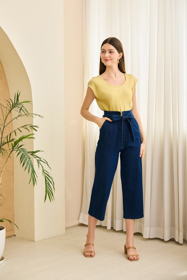 Devon Top In Muted Gold