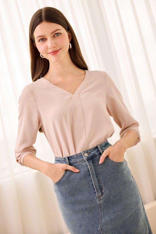 Val Top In Dusty Pink